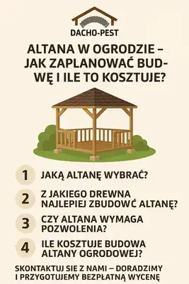 Altana w ogrodzie – jak zaplanować budowę i ile to kosztuje?